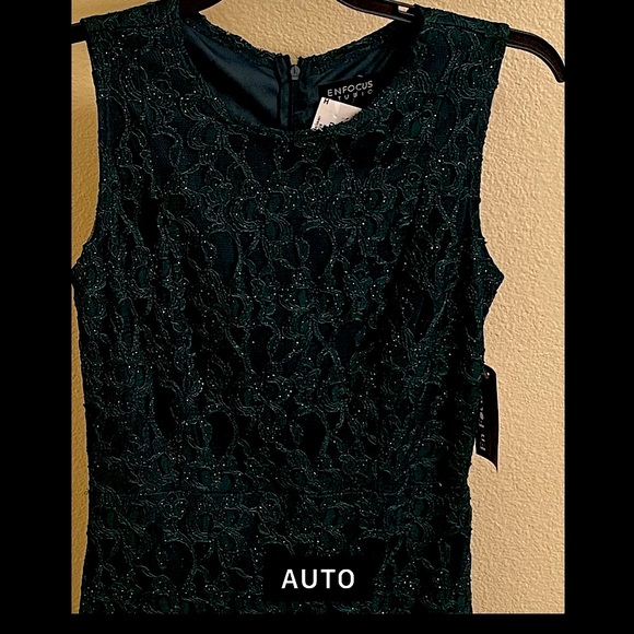 " Hunter Green” Lace Dress, size 6 - Picture 7 of 7